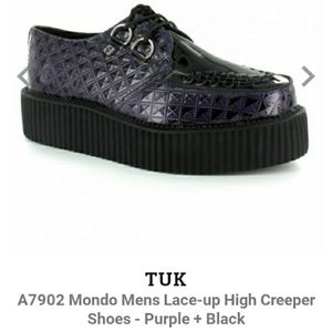 Vegan Patent Leather Platform Oxford Creepers